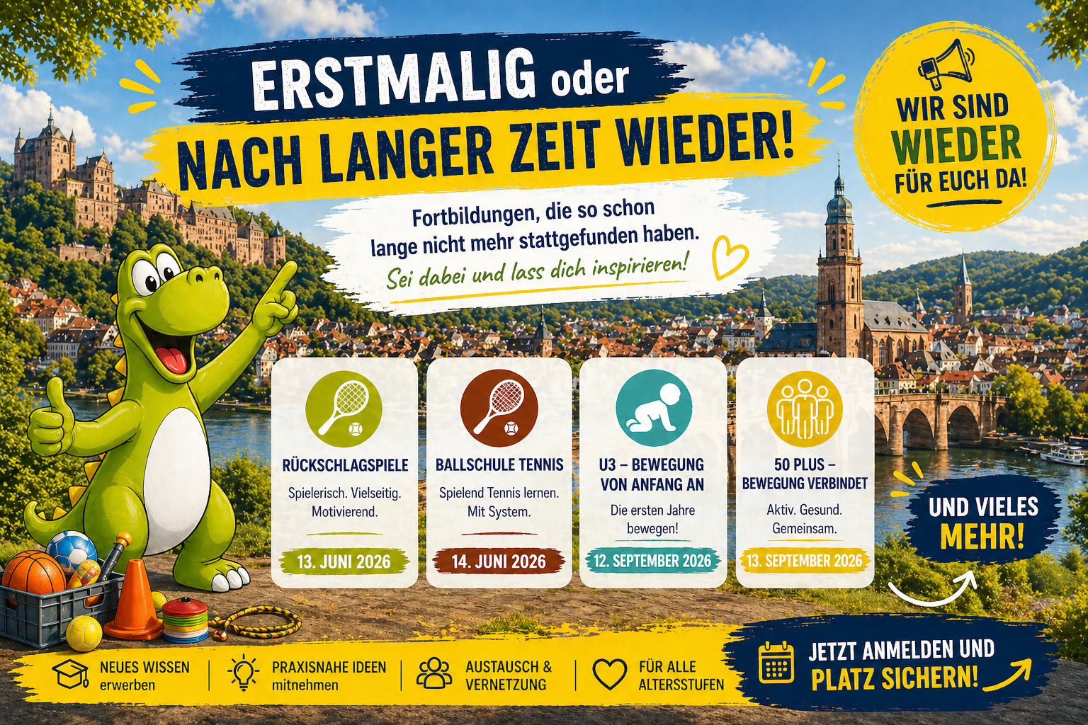 Erstmalig oder nach langer Zeit wieder da!